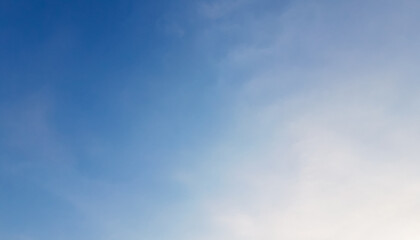 Beautiful white and blue sky.. Skyscape Photo.