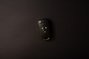 Stylish car keys, background photo, key details