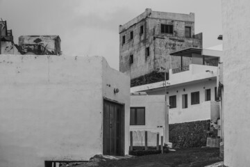 Tenesar small coast village Lanzarote Canary Islands Lost Village During the volcanic eruptions it just about survived but became completely cut off. In recent years it has become accesible and after 