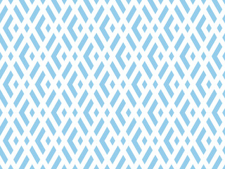 Abstract geometric pattern. A seamless vector background. White and blue ornament. Graphic modern pattern. Simple lattice graphic design