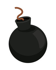 bomb icon flat