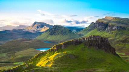 Dramatic mountains of the Isle of Skye, Scotland