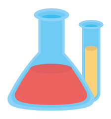 glass flasks research chemistry