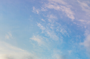 colorful dramatic sky with cloud at sunset