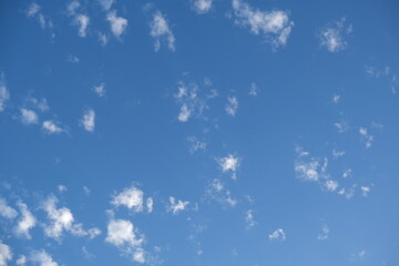 Blue sky and white cloud.