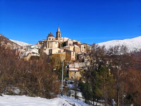 the town of cocullo in abruzzo