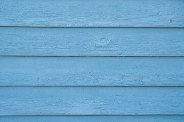 青いペンキを塗った壁