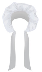 White sleeping hat. vector illustration