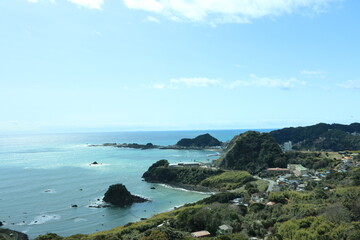 Fototapeta na wymiar 魚見塚展望台からの風景