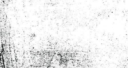 Abstract vector noise. Small particles of debris and dust. Distressed uneven background. Grunge texture overlay with fine grains isolated on white background. Vector illustration. EPS10.