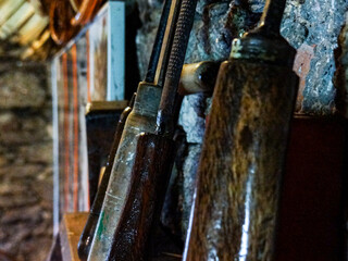 Tools exposed in the ethnographic museum of A Capela