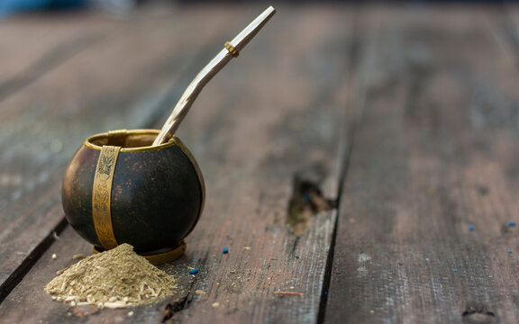 Yerba mate - tykwa (matero) i bombilla