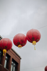 chinese lantern in the sky