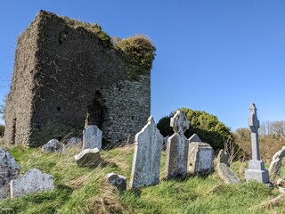 Killelan fortified church graveyard, early medieval Ireland