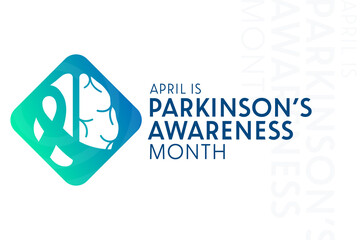 April is Parkinson’s Awareness Month. Vector illustration. Holiday poster.