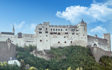 Fototapeta na wymiar City of Salzburg in the Austrian Alps