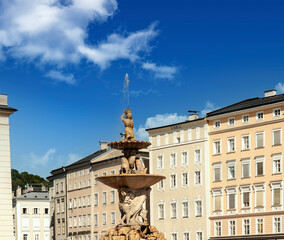 Fototapeta premium City of Salzburg in the Austrian Alps