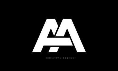 Elegant letter design AA branding logo