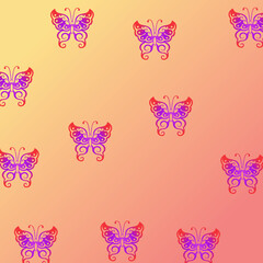 pattern with butterflies