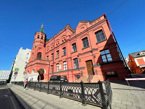 Moscow, Russia, March, 21, 2022. 
 St. Tikhon's Orthodox University for the Humanities