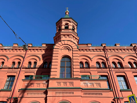 Moscow, Russia, March, 21, 2022. 
 St. Tikhon's Orthodox University for the Humanities