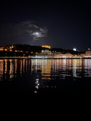 night view of the river