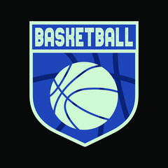 Basketball Typography High-Quality T-shirt Design Template, Sticker, Jersey, Logo