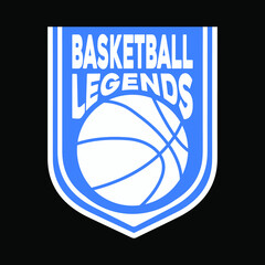 Basketball Typography High-Quality T-shirt Design Template, Sticker, Jersey, Logo