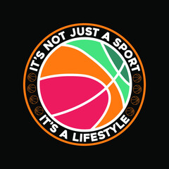 Basketball Typography High-Quality T-shirt Design Template, Sticker, Jersey, Logo