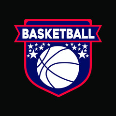 Basketball Typography High-Quality T-shirt Design Template, Sticker, Jersey, Logo