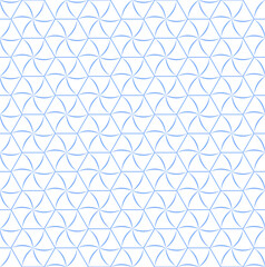 Abstract seamless blue geometric pattern.