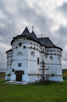 Holy Intercession Church-Fortress XIV-XVIII centuries. Sutkivtsi village, Khmelnytsky region, Ukraine.