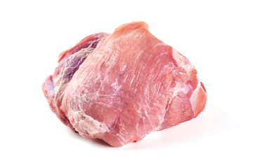 Fresh pork meat, isolated on white background. High resolution image.