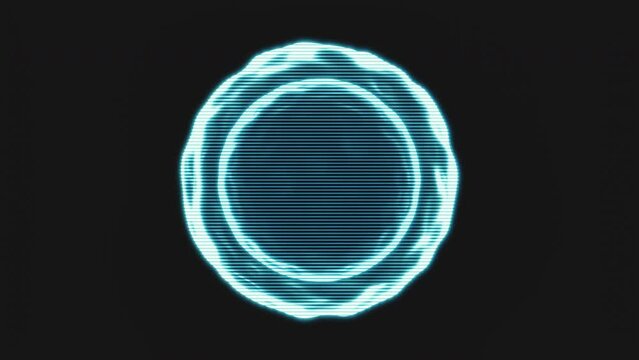 Holographic image of egg cell, futuristic element, 3d rendering.