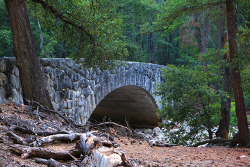 A bend in a mountain road.