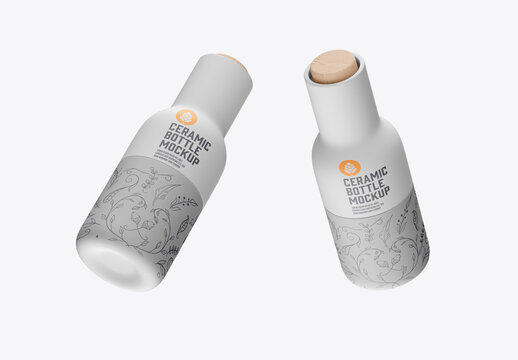 Ceramic Botlle Mockup