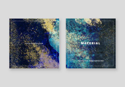 Social Media Banners with Abstract Background