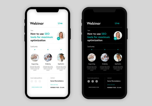 Detailed Webinar Story Layouts for Social Media Promotion