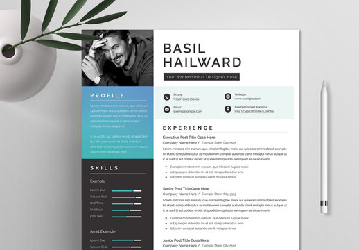 Resume Layout with Sidebar
