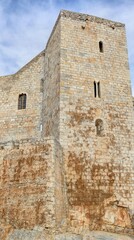 Fototapeta na wymiar vieux village de Peniscola, village fortifié en Espagne sur la côte méditerranéenne au nord de Valencia