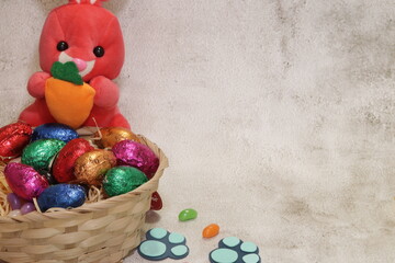 Cesta de Ovos - Coelho da Páscoa / Happy Easter