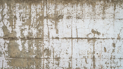 texture of old grunge grunge concrete wall with white paint for background