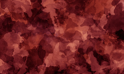 Abstract watercolor background in black and red tones