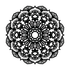 Hand drawn mandala. decoration in ethnic oriental  doodle ornament.
