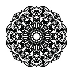 Hand drawn mandala. decoration in ethnic oriental  doodle ornament.