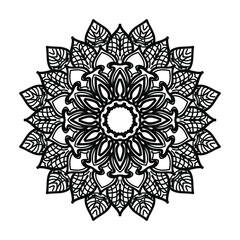 Hand drawn mandala. decoration in ethnic oriental  doodle ornament.