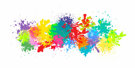Elegant Abstract artistic colorful splash watercolor background. Vector.