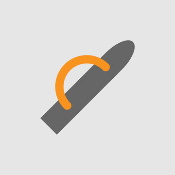 recommend clip art: Cement Trowel icon. Cartoon of sickle vector icon