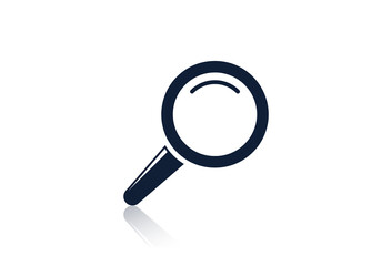 Magnifying glass icon. Search symbol in flat design. Vector illustration