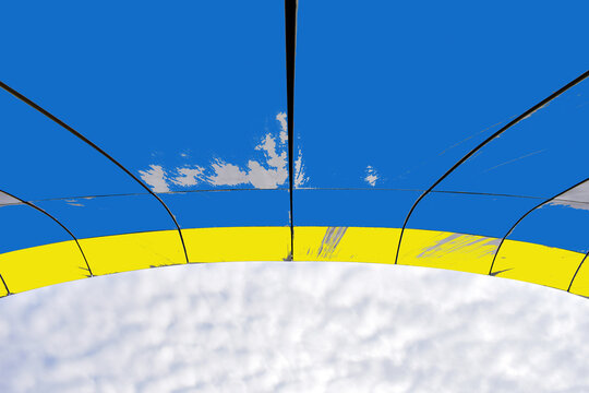 abstract flag of Ukraine